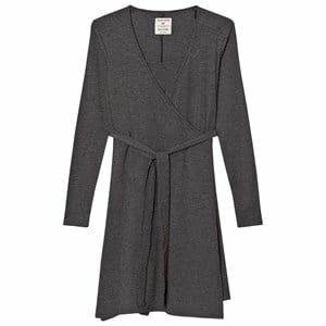 Mom2Mom Wrap Dress Grey Melange XS
