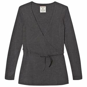 Mom2Mom Wrap Top Grey Melange S