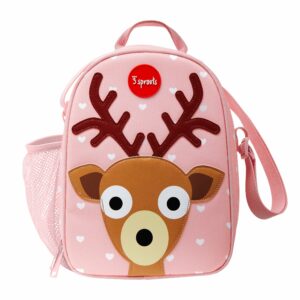 3 Sprouts - Lunch Bag - Pink Deer