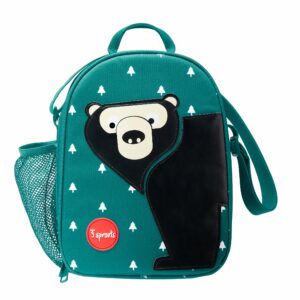 3 Sprouts - Lunch Bag - Teal Bear