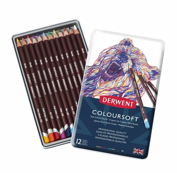 Derwent - Coloursoft Pencils, 12 Tin