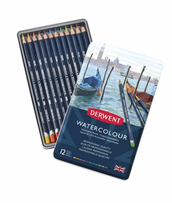Derwent - Watercolour Pencils, 12 Tin