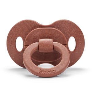 Elodie Natural Rubber Bamboo Pacifier Burned Clay 3m+ One Size
