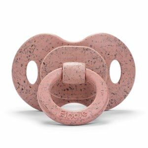 Elodie Orthodontic Silicone Bamboo Pacifier Faded Rose 3m+ One Size