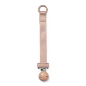 Elodie Wood Pacifier Clip Faded Rose One Size