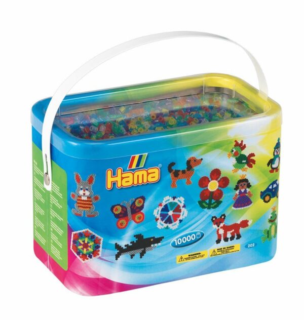 Hama Beads - Midi - 10.000 Beads in Bucket - Glitter Mix (202-54)