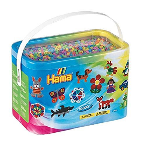 Hama Beads - Midi - 10.000 Beads in Bucket - Pastel Mix (202-50)