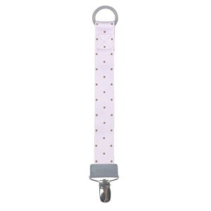 Livly Polka Dot Pacifier Clip Pink One Size