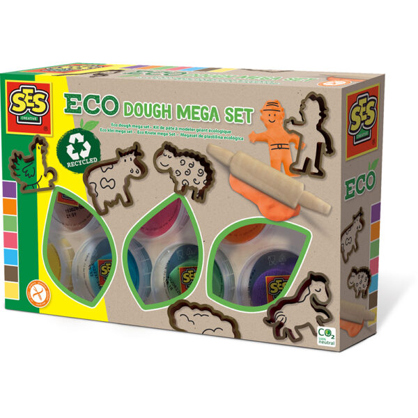 SES Creative - Eco dough mega set (7x90gr with tools)