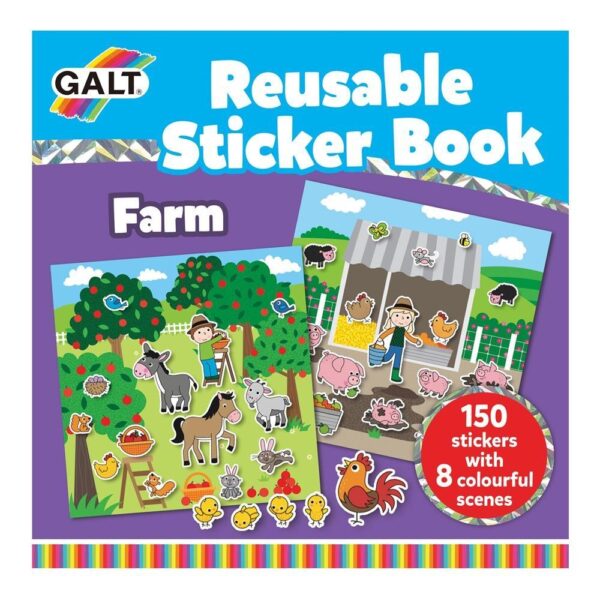 Galt - Reusable Sticker Book - Farm (55-1005104)