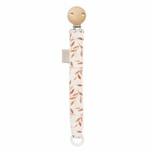 Cam Cam Copenhagen Pacifier Clip Caramel Leaves One Size