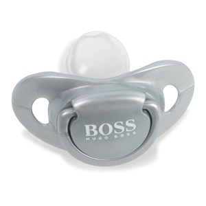 BOSS Branded Pacifier Silver One Size