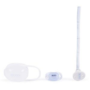 BOSS Logo Pacifier Set Pale blue One Size