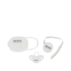 BOSS Logo Pacifier Set White Clothing Foot - One Size
