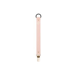 Bjällra of Sweden Faux Leather Pacifier Clip Pink One Size