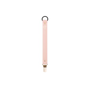 Bjällra of Sweden Faux Leather Pacifier Clip Pink One Size