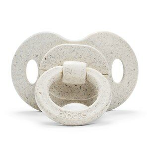 Elodie Orthodontic Silicone Bamboo Pacifier Lily White 3m+ One Size