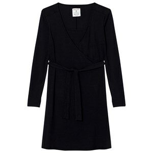 Mom2Mom Wrap Dress Black XS