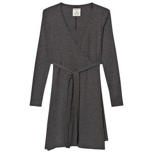 Mom2Mom Wrap Dress Grey Melange XS