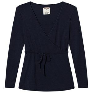 Mom2Mom Wrap Top Navy XS