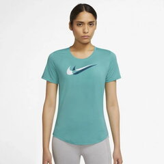 Nike naisten treenipaita DF SWSH RUN, turkoosi